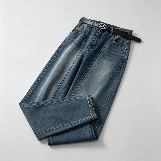 Men’s Loose Wide-Leg Jeans - Image 4