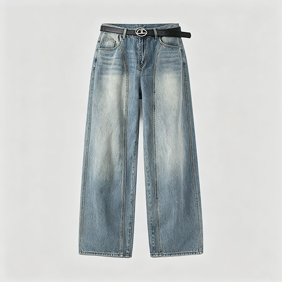 Men’s Loose Wide-Leg Jeans