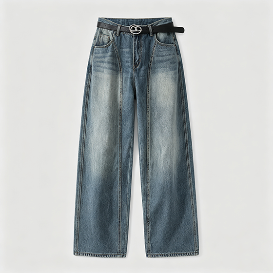 Men’s Loose Wide-Leg Jeans - Image 2